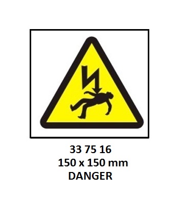 HAZARD SIGN, 150x150 MM, NON-IONIZING RADIATION | Korea (2019-5)