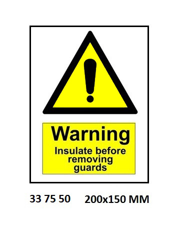 HAZARD SIGN, 200x150 MM, WARNING HAZARDOUS AREA | Korea (2019-5)