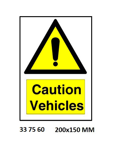 HAZARD SIGN, 200x150 MM, MOTOR STARTS AND STOPS AUTOMATICALLY | Korea (2019-5)