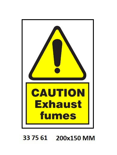 HAZARD SIGN, 200x150 MM, CAUTION VEHICLES | Korea (2019-5)