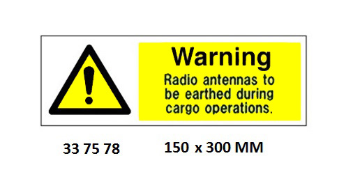 GALLEY SIGN, 100x300 MM, VERY HOT WATER | Korea (2019-5)