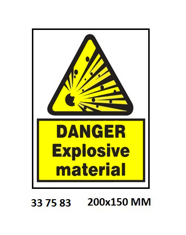 HAZARD SIGN, 200x150 MM, CAUTION EXPLOSIVE GASES | Korea (2019-5)