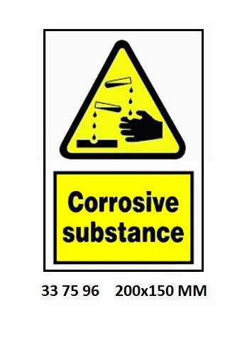 HAZARD SIGN, 200x150 MM, BATTERY ACID | Korea (2019-5)