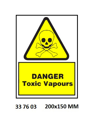 HAZARD SIGN, 200x150 MM, DANGER CHLORINE | Korea (2019-5)