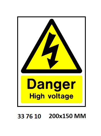HAZARD SIGN, 200x150 MM, DANGER HARMFUL CHEMICALS | Korea (2019-5)
