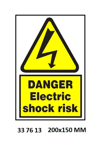 HAZARD SIGN, 200x150 MM, DANGER ELECTRIC | Korea (2019-5)