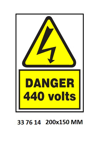 HAZARD SIGN, 200x150 MM, DANGER ELECTRICAL SHOCK RISK | Korea (2019-5)