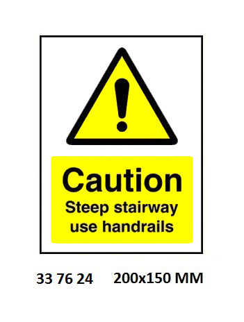 HAZARD SIGN, 200x150 MM, CAUTION MIND THE STEP | Korea (2019-5)