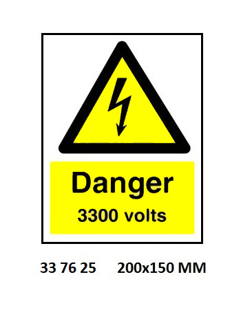 HAZARD SIGN, 200x150 MM, MOTOR STARTS AND STOPS AUTOMATICALLY | Korea (2019-5)