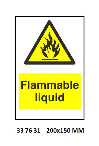HAZARD SIGN, 200x150 MM, DANGER FIRE RISK | Korea (2019-5)
