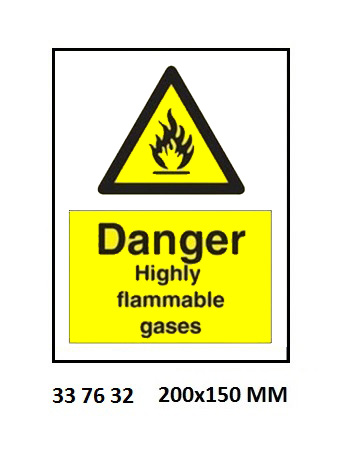 HAZARD SIGN, 200x150 MM, FLAMMABLE LIQUID | Korea (2019-5)