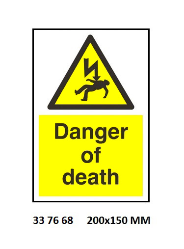 HAZARD SIGN, 200x150 MM, WARNING, CLEANING CHEMICALS | Korea (2019-5)