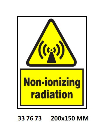 HAZARD SIGN, 200x150 MM, DANGER LONISING RADIATION | Korea (2019-5)