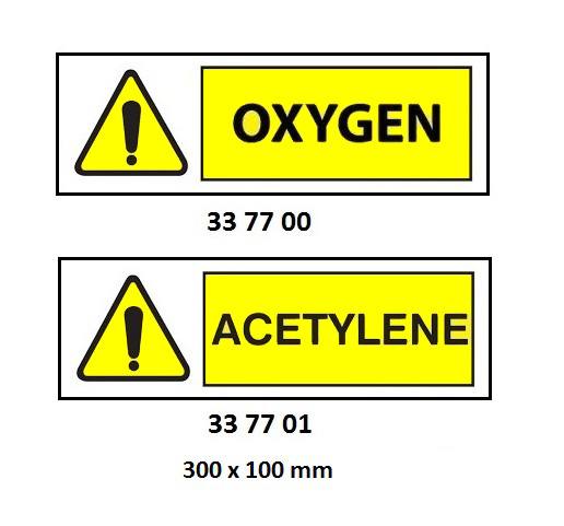 MISCELLANEOUS SIGN, 300 x 100 MM, OXYGEN ... | Korea (2019-5)