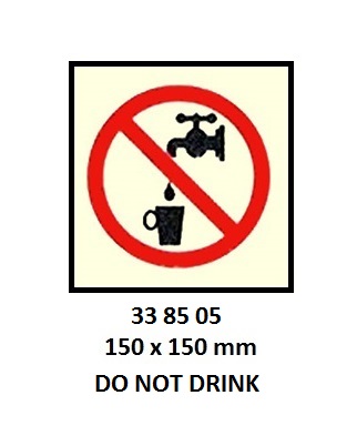 PROHIBITION SIGN, 150x150 MM, DO NOT TOUCH | Korea (2019-5)