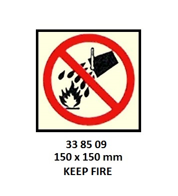 PROHIBITION SIGN, 150x150 MM, DO NOT THROW WASTE | Korea (2019-5)
