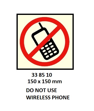 PROHIBITION SIGN, 150x150 MM, KEEP FIRE | Korea (2019-5)