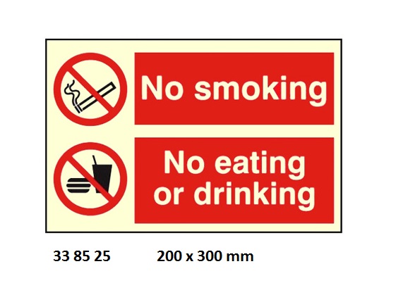 ACCOMMODATION SIGN, 150x150 MM, NO SMOKING IN BED | Korea (2019-5)