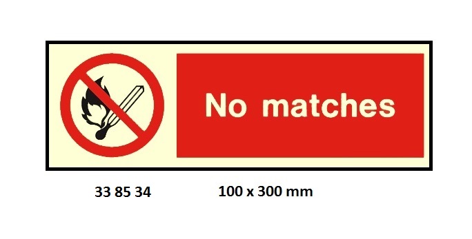PROHIBITION SIGN, 100x300 MM, NO SMOKING BEYOND THIS POINT | Korea (2019-5)