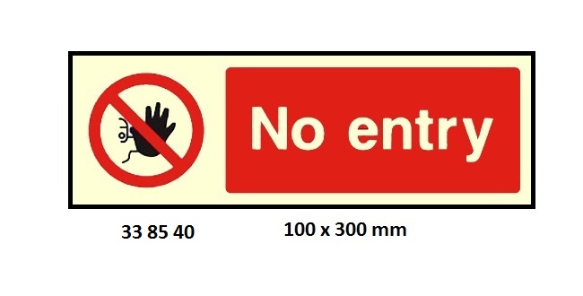 PROHIBITION SIGN, 100x300 MM, NO HOT WORK | Korea (2019-5)