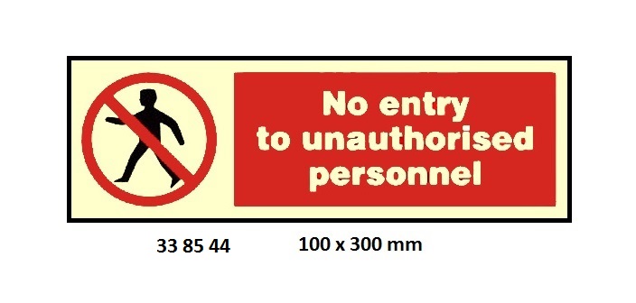 PROHIBITION SIGN, 100x300 MM, NO EXIT | Korea (2019-5)