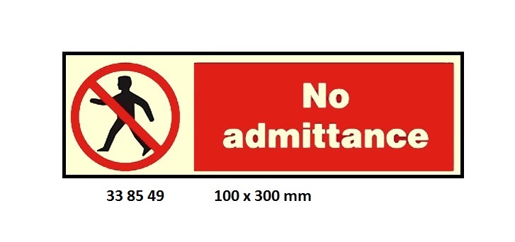 PROHIBITION SIGN, 100x300 MM, DO NOT TOUCH | Korea (2019-5)