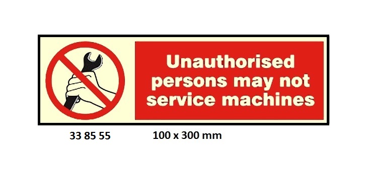 PROHIBITION SIGN, 100x300 MM, DO NOT OPERATE | Korea (2019-5)