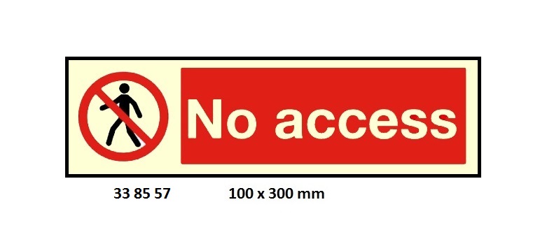 PROHIBITION SIGN, 100x300 MM, DO NOT CARRY OUT MAINTENANCE WORK ON RUNNING MACHINERY | Korea (2019-5)