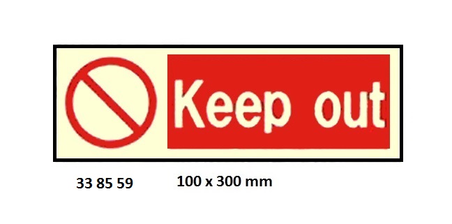 PROHIBITION SIGN, 100x300 MM, NO ACCESS | Korea (2019-5)