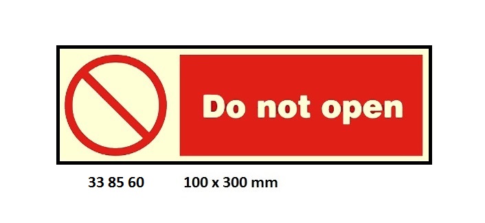 PROHIBITION SIGN, 100x300 MM, KEEP OUT | Korea (2019-5)