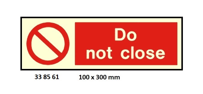 PROHIBITION SIGN, 100x300 MM, DO NOT OPEN | Korea (2019-5)