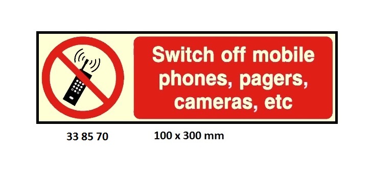 PROHIBITION SIGN, 100x300 MM, DO NOT USE UNLESS GUARDS ARE IN POSITION | Korea (2019-5)