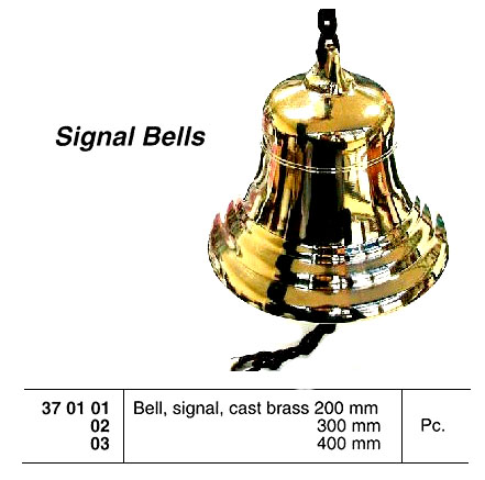 SIGNAL BELL, CAST BRASS, 300 MM | KR Cert. (2018-10)