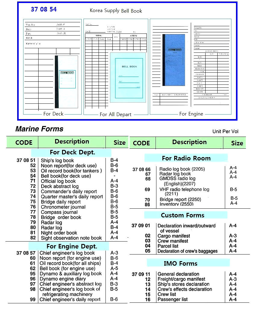 ENGINE FOAMS, OIL RECORD BOOK FOR ALL SHIPS B-4 | General English Version Book (2015-5)