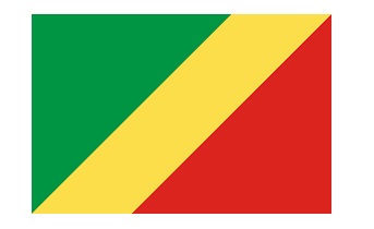 MERCHANT FLAG 3'x 4' BUNTING CONGO, DEMOCRATIC REPUBLIC | 90x135 cm, Korea (2019-5)