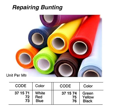 BUNTING REPAIRING CLOTH, 1260 MM WIDTH, YELLOW | (2015-9)