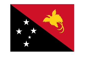 NATIONAL FLAG, SIZE:2'x 3', PAPUA NEW GUINEA