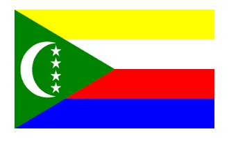 NATIONAL FLAG, SIZE:3'x 4', COMOROS | 90x135 cm, Korea (2019-5)