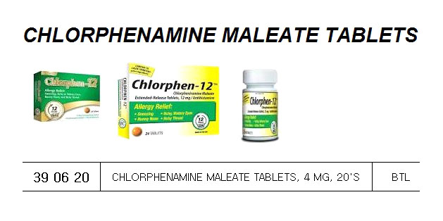CHLOROQUINE PHOSPHATE TABLETS, 250 MG, 100'S | FRIMAQUINE 26 GRM (2011-1)