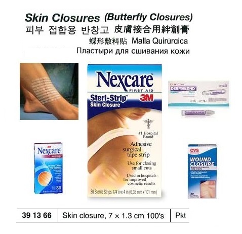 SKIN CLOSURE, ADHESIVE SURGICAL, 6 MM, 25'S | (2014-7)