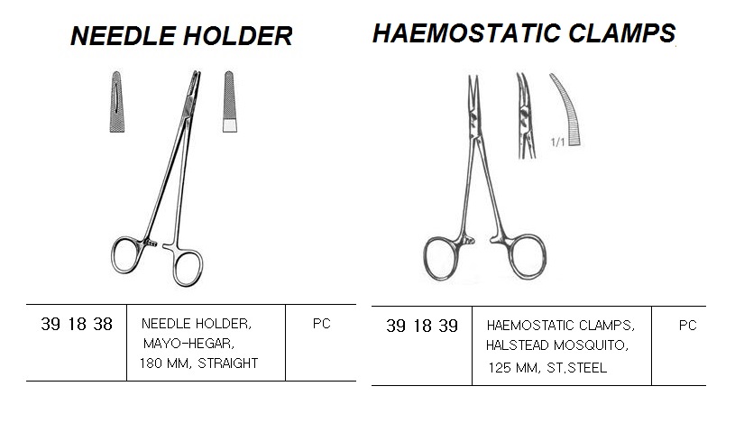 NEEDLE HOLDER, MAYO-HEGAR, 180 MM, STRAIGHT