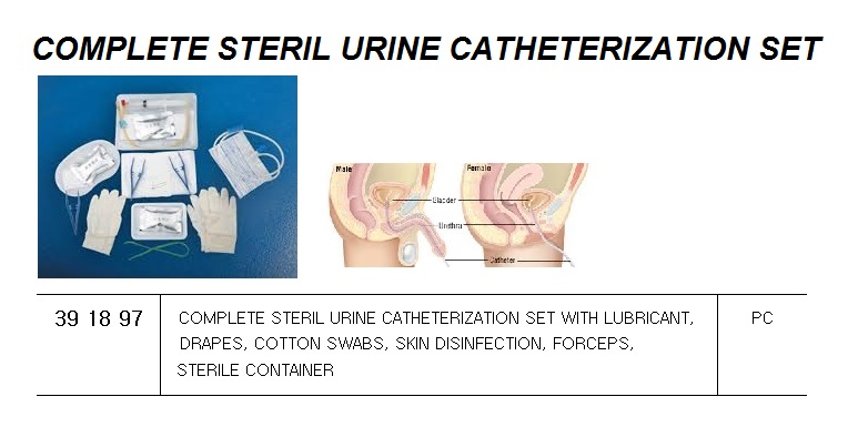 SHORT-TERM URINARY CATHETER WITH SOFT-EYE STRAIGHT TIP THIEMAN NO.16, OR EQUIVALENT