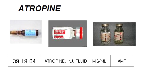 ATROPINE, INJ. FLUID 1 MG/ML