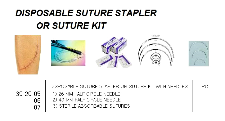 EQUIPMENT FOR MOUTH TO MOUTH RESUSCITATION, GUEDAL AIRWAY SIZES 3 AND 4