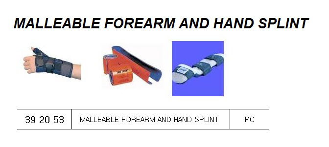 MALLEABLE FINGER SPLINT