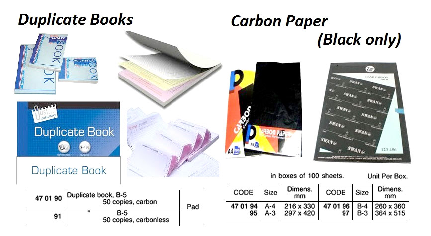 CARBON PAPER, BLACK B-4 260 x 360 MM 100SHT