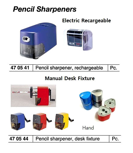 PENCIL SHARPENER, RECHARGEABLE | (2016-7)
