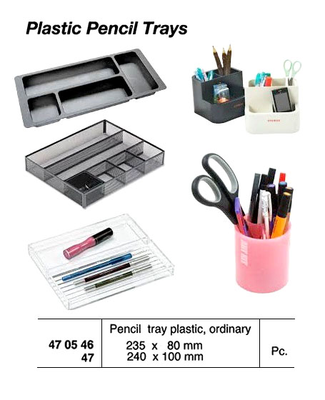 PLASTIC PENCIL TRAY, 235x80 MM | (2015-9)