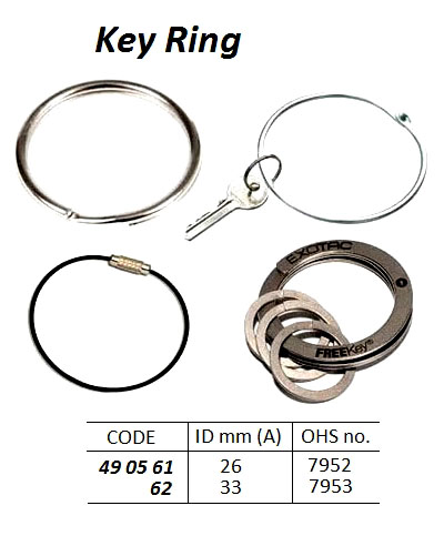 KEY RING, OHS-7952, ID: 26 MM