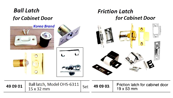 BALL LATCH, OHS#6311 15 x 32 MM